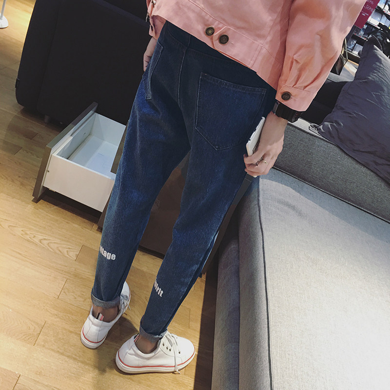 Jeans pour jeunesse droite en vrac en coton pour automne - Ref 1482142 Image 4