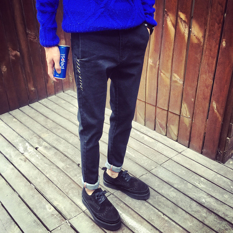 Jeans pour adolescent pieds Slim pour Quatre saisons - Ref 1482025 Image 4