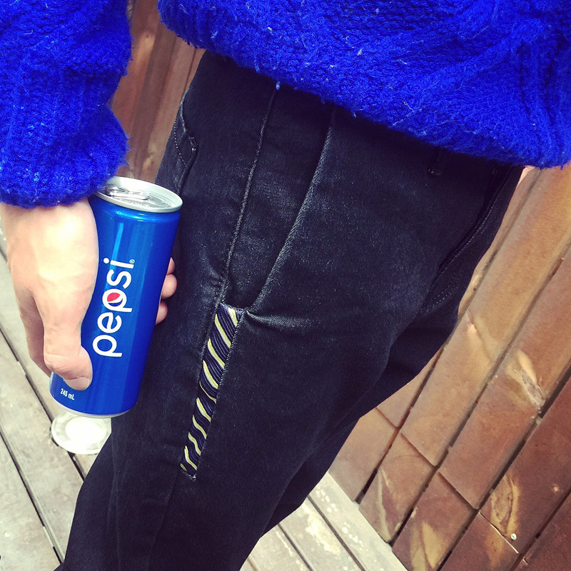 Jeans pour adolescent pieds Slim pour Quatre saisons - Ref 1482025 Image 5