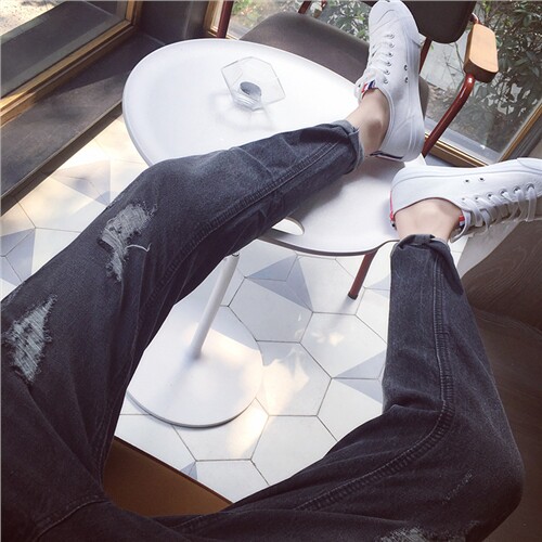 Jeans pour jeunesse droite en vrac en coton pour automne - Ref 1482141 Image 5