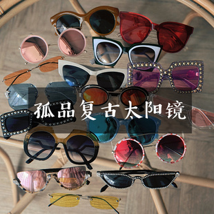 25SUMMER【no退换】孤品清仓捡漏 Y2K千禧复古墨镜彩色太阳镜眼镜