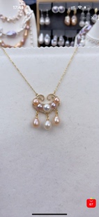 长生锁珍珠项链