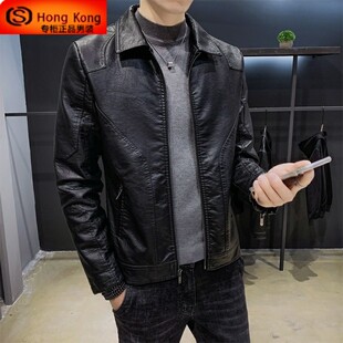 真皮皮衣男2026新款春秋冬季翻领皮夹克高端加绒加厚羊皮男士外套