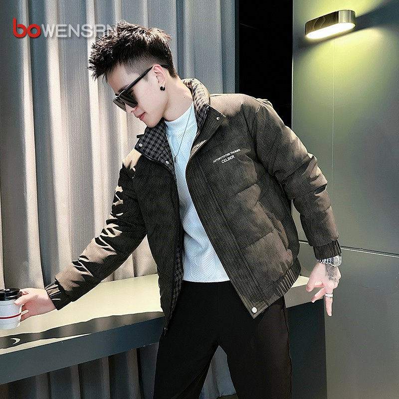 高级感痞帅棉服男士外套2025新款秋冬装韩版男外套加厚夹克男款潮