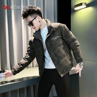 男外套加厚夹克男款 高级感痞帅棉服男士 韩版 秋冬装 潮 外套2025新款