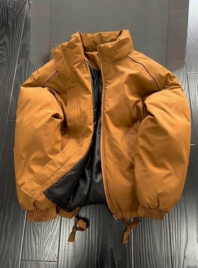 Ander Jurnal美式飞行员夹克棉服男冬夹棉加厚棉衣外套立领面包服