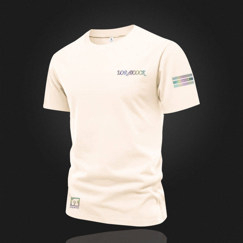 MAROLIO~高端纯棉圆领短袖t恤男2026年新款潮牌夏季美式半袖上衣