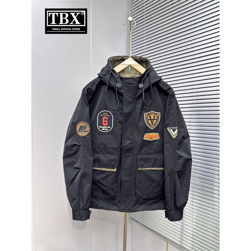 高端工装冲锋衣男士外套2026新款爆款春秋季连帽夹克风衣男款冬装