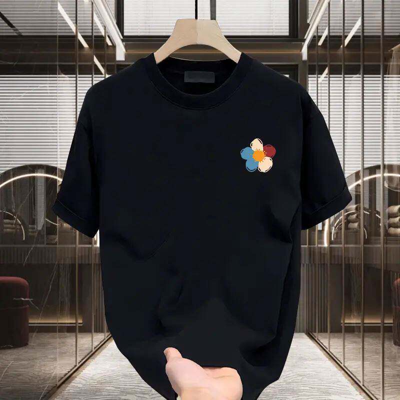 Upscale潮人春秋长袖重磅纯棉短袖t恤男夏季宽松休闲半袖上衣情侣