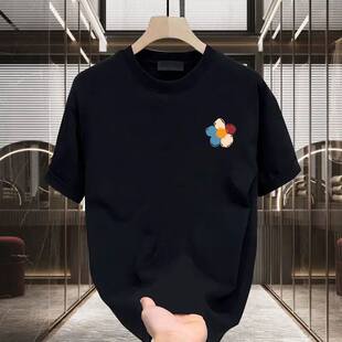 宽松休闲半袖 t恤男夏季 上衣情侣 重磅纯棉短袖 Upscale潮人春秋长袖