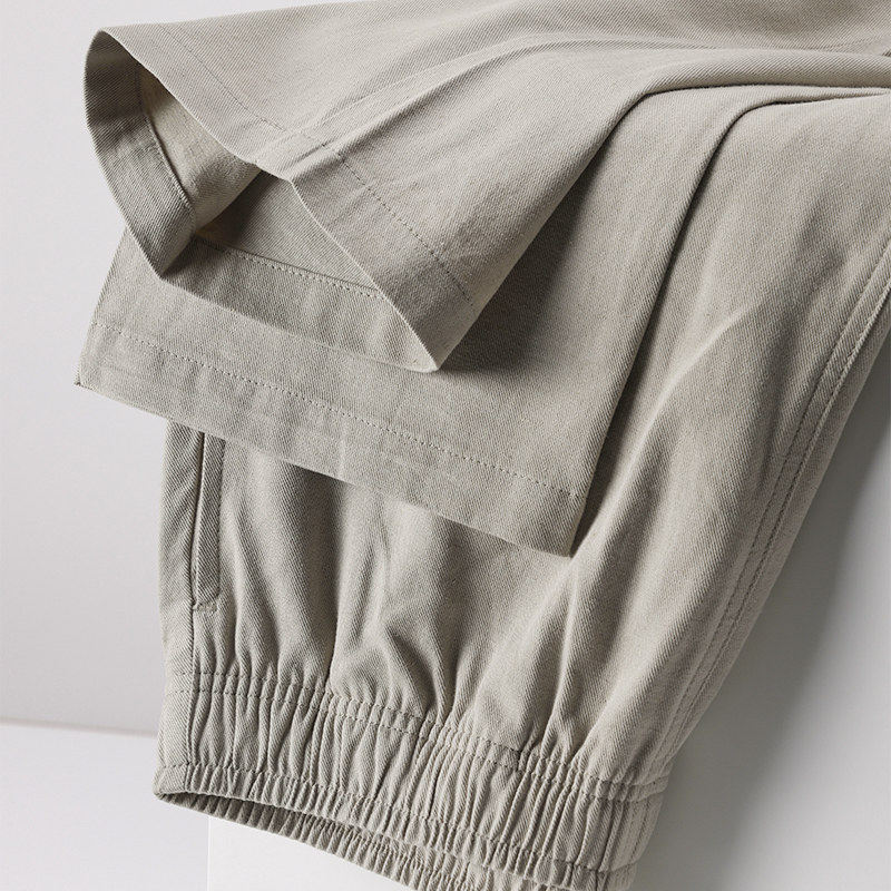 高档棉麻裤子男夏季薄款2026新款垂感直筒裤亚麻长裤宽松休闲裤男