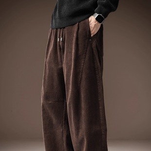 neith 宽松直筒阔腿弯刀裤 BIAS潮牌秋季 男士 重磅灯芯绒休闲裤
