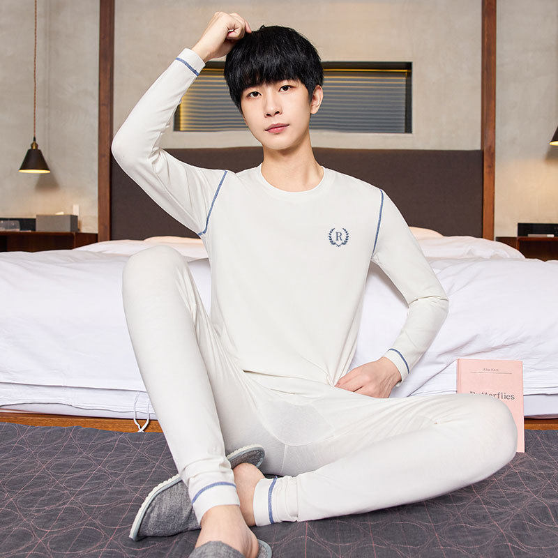 2025冬季新款高档秋衣秋裤男款纯棉全棉毛衫男士保暖弹力内衣套装