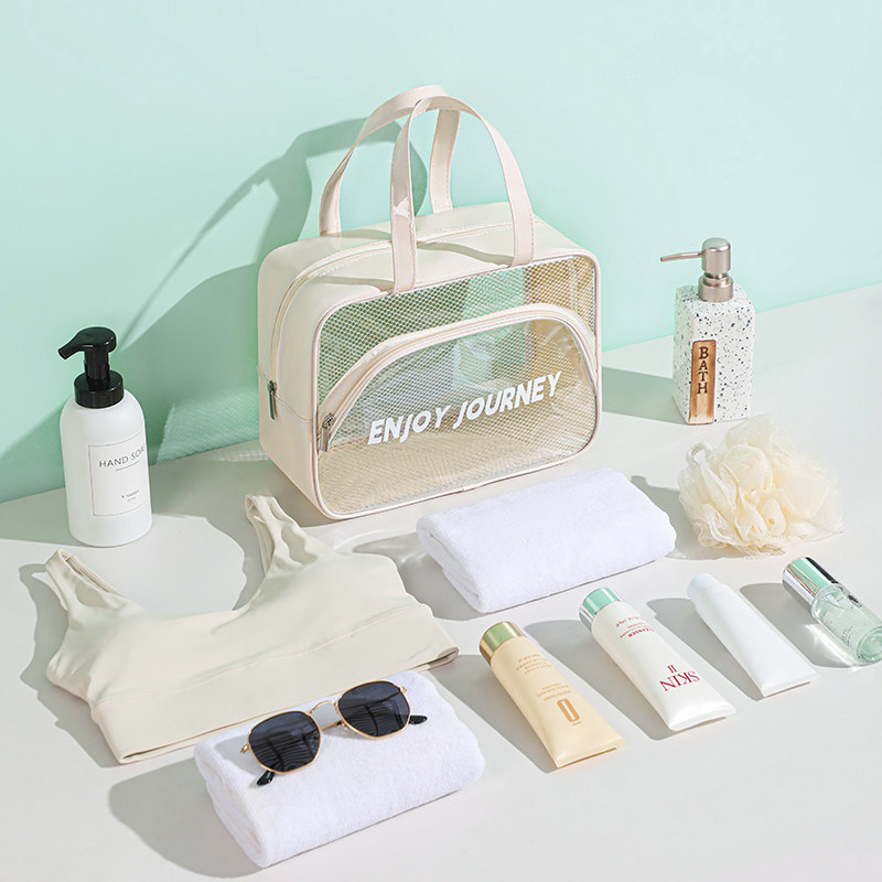 多功能沙滩包大容量透明防水袋旅行便携网纱洗漱包运动健身收纳袋,运动/瑜伽/健身/球迷用品,游泳专用包,淘宝优惠券,粉丝福利购,淘宝优惠卷