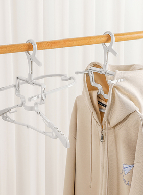 折叠连帽衣架学生卫衣帽衫高领专用晾晒架宿舍用防风防滑衣服架子