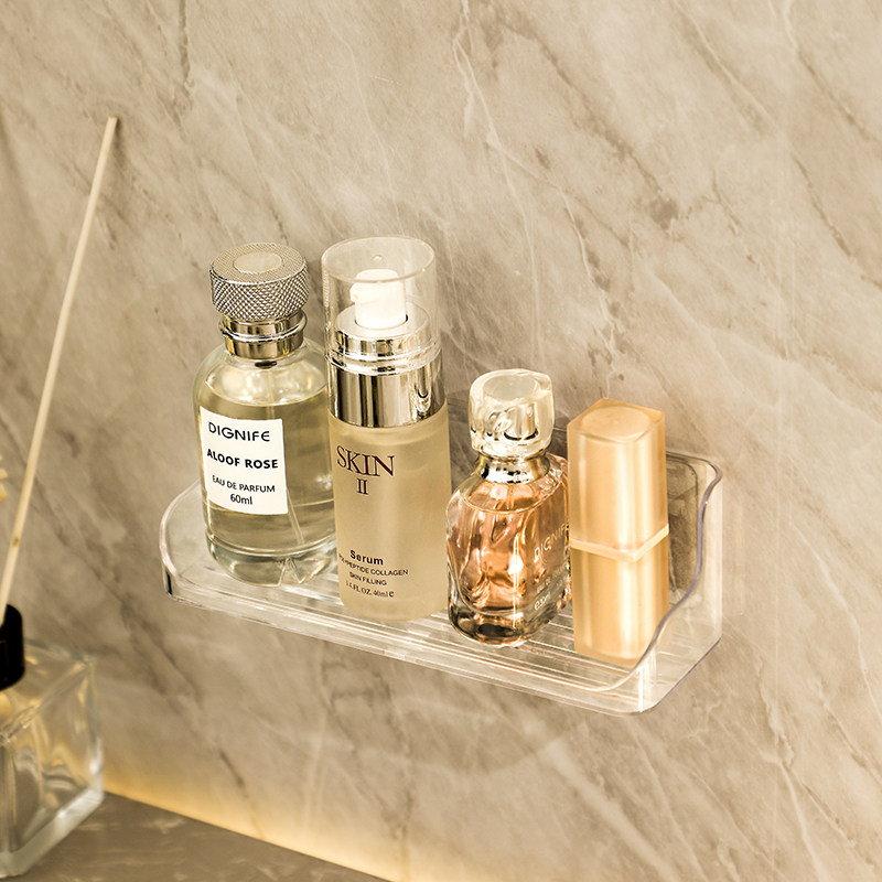 卫生间置物架浴室厕所洗手间免打孔壁挂洗漱台墙上化妆品收纳架子,收纳整理,眼镜收纳盒,淘宝优惠券,粉丝福利购,淘宝优惠卷