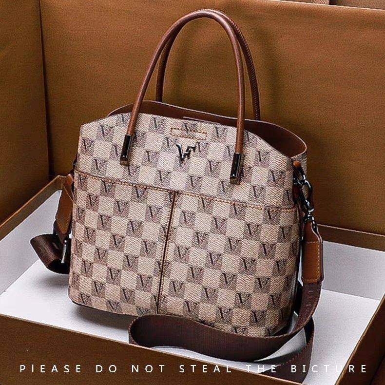 棋盘时尚2025手提包新款水桶手提包包女包大容量单肩斜挎包,箱包皮具/热销女包/男包,水桶包,淘宝优惠券,粉丝福利购,淘宝优惠卷