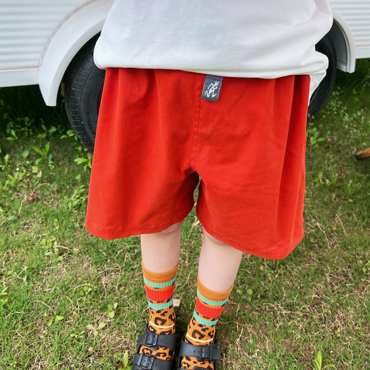 贴布DD日系亲子竹节棉短袖T恤