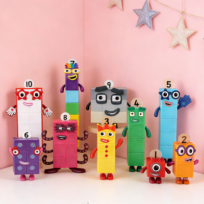 数学启蒙数字方块积木 3-6岁数感训练儿童益智早教教具蛋糕摆件