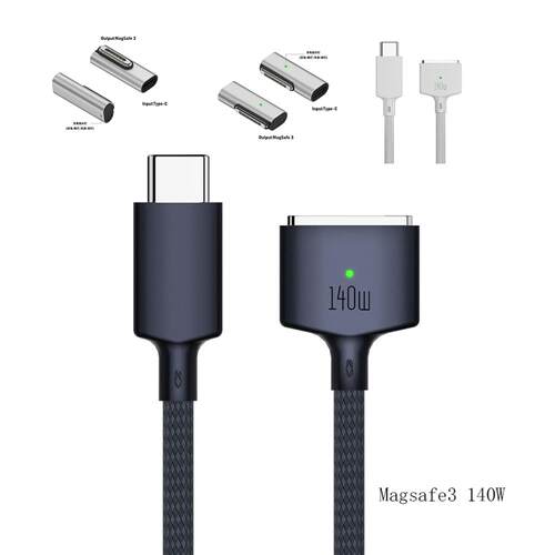 Magsafe3140W快充线兼容苹果Mac