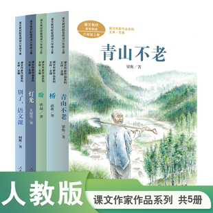 课文作家作品六年级5册 别了语文课 青山不老 盼 灯光 桥 套装