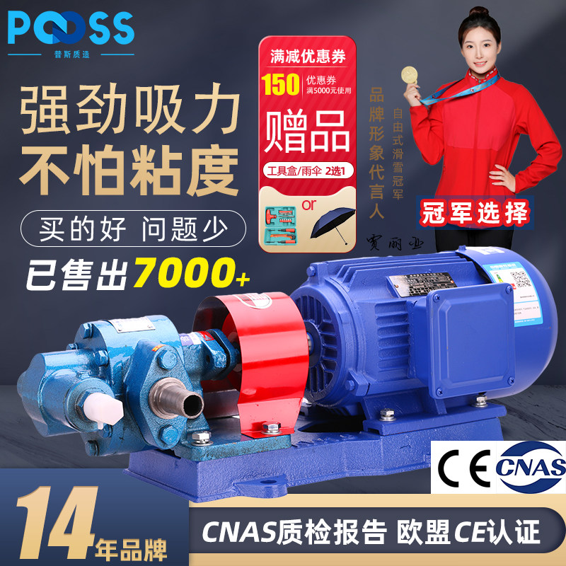 普斯质造kcb齿轮油泵自吸电机油泵552元到手