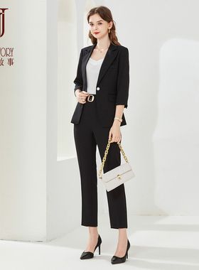经典故事官方旗舰店2024新款西装套装女R000251BJ