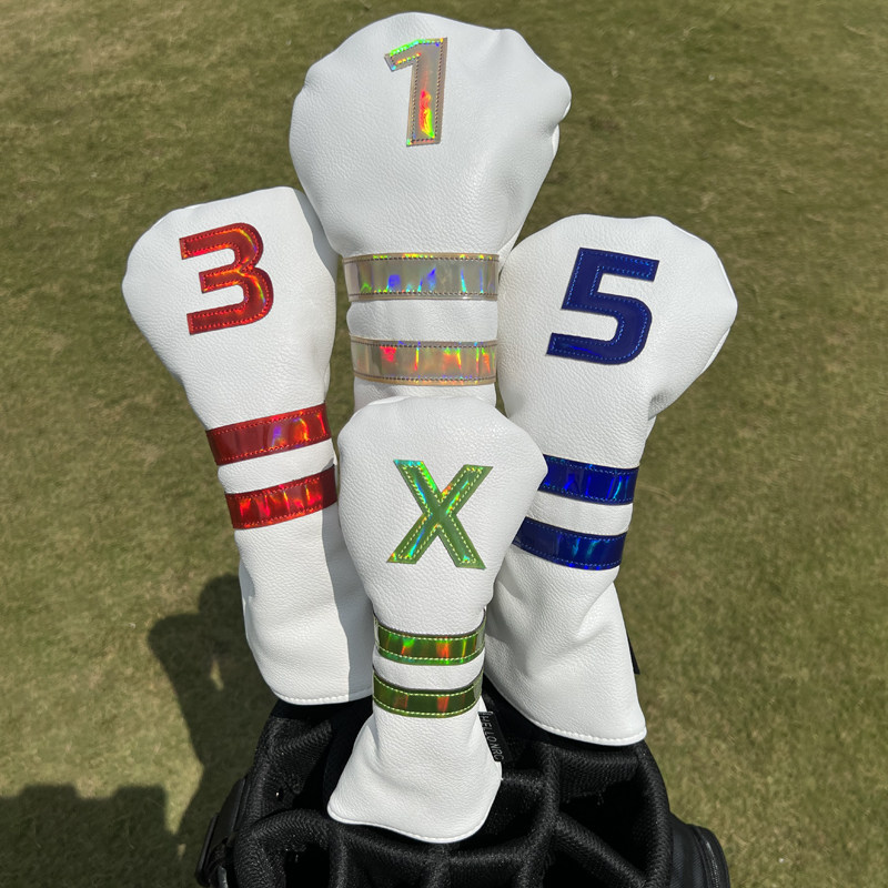 炫彩高尔夫木杆套球杆套一号木杆头套球杆保护套帽套1/3/5/UT全套