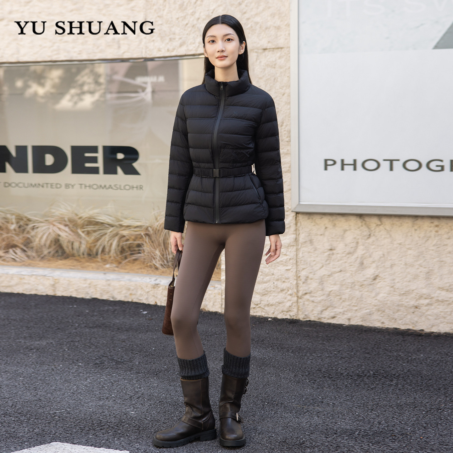 2025冬季新款女装经典百搭立领黑色羽绒服女修身收腰显瘦轻薄外套,女装/女士精品,羽绒服,淘宝优惠券,粉丝福利购,淘宝优惠卷