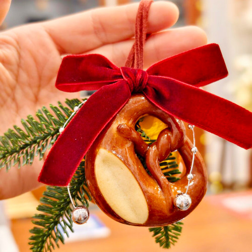 圣诞嘉年华ins风碱水面包挂件