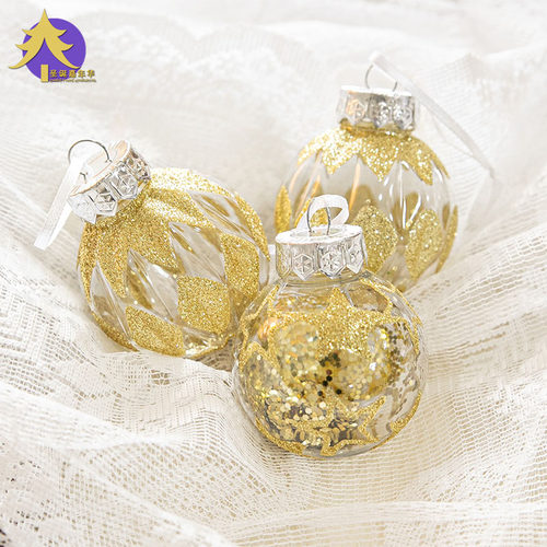 圣诞嘉年华彩绘圣诞球装饰挂件