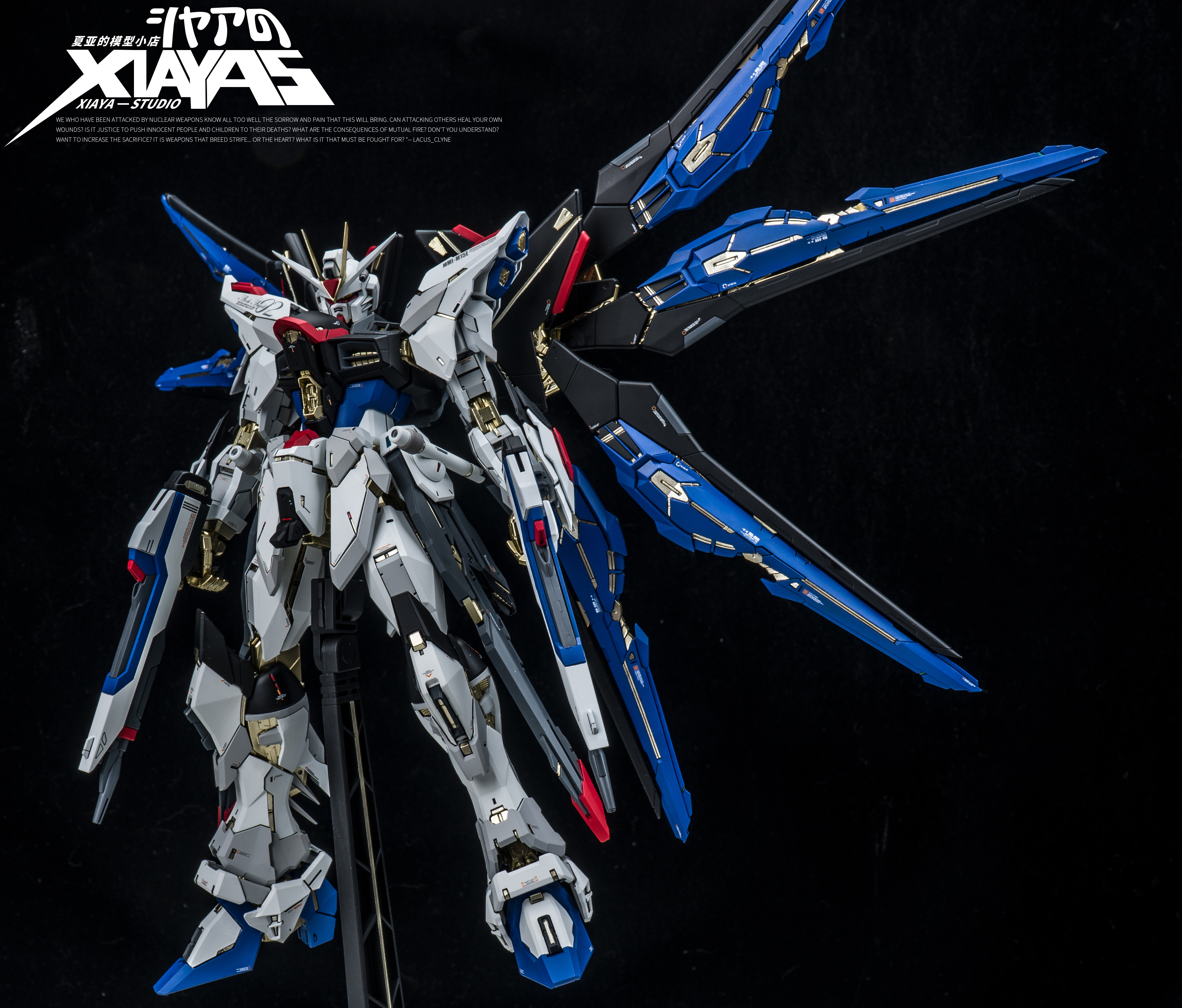 夏亚的模型小店 万代mg强袭自由 财喵喵强袭自由gk改件定制涂装