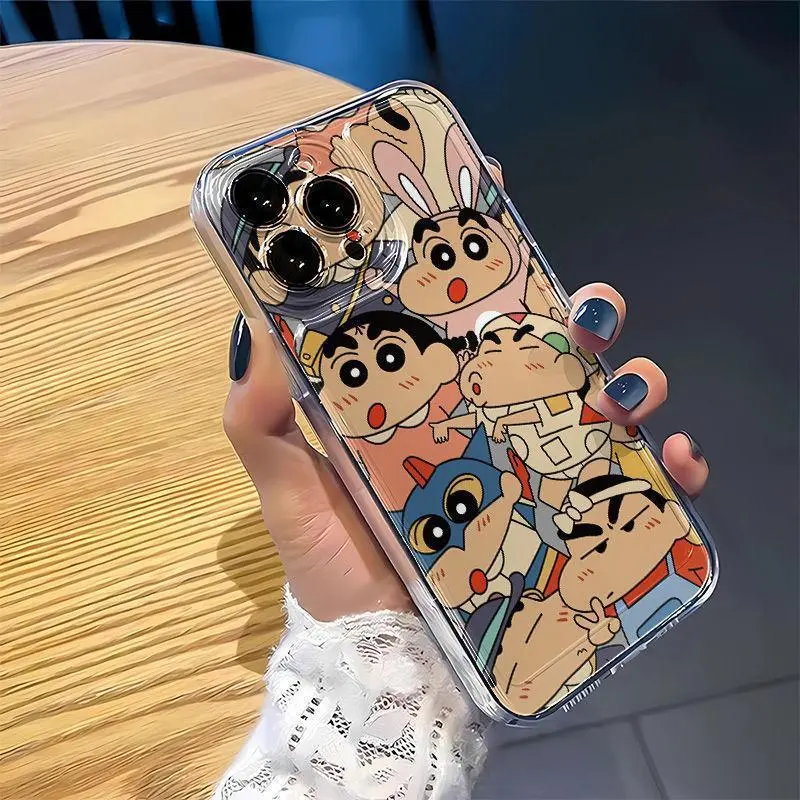 满屏小新适用苹果15promax手机壳iphone14卡通13简约xr可爱16/11p