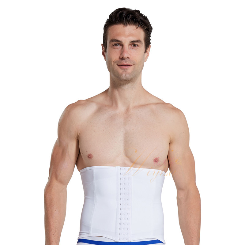 新品负离子男士收腹腰带束腰带软骨护腰不卷边三排扣调节塑腰藏肉