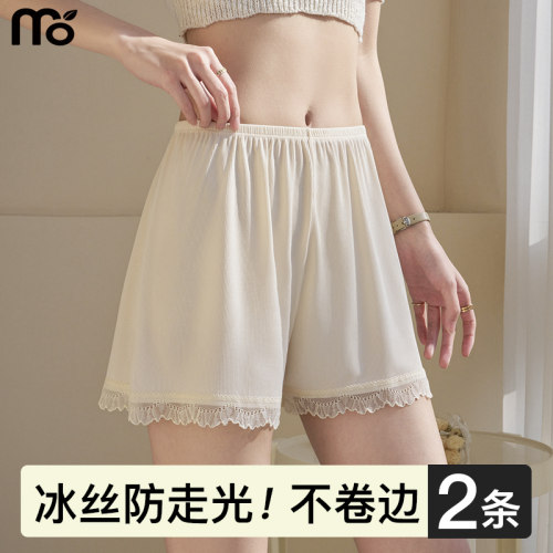 莫代尔蕾丝安全裤居家打底裤短裤