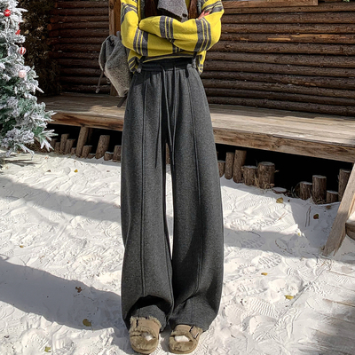 高品质小弯刀不显O型腿加绒垂顺