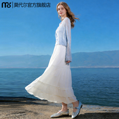 白色半身裙蛋糕裙长款蓬蓬裙女夏