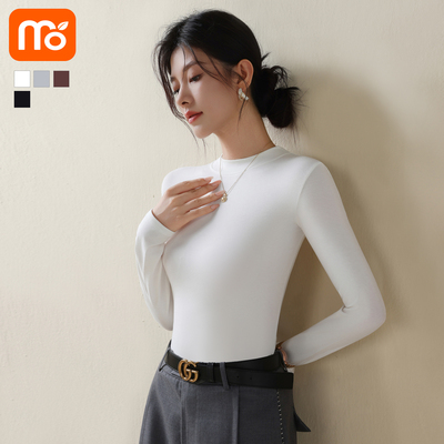 白色打底衫女2025新款秋季长袖