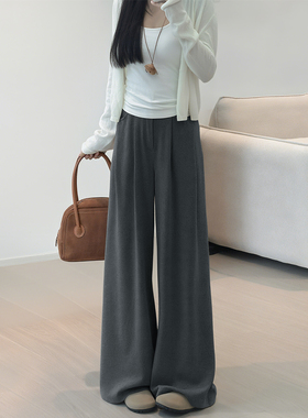糯米西装裤子女秋冬季2025新款宽松直筒垂坠感bf慵懒风休闲阔腿裤