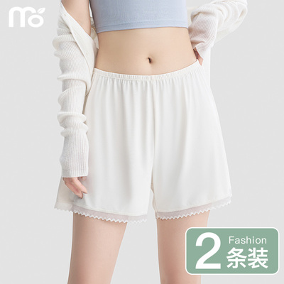 莫代尔安全裤防走光蕾丝边打底裤