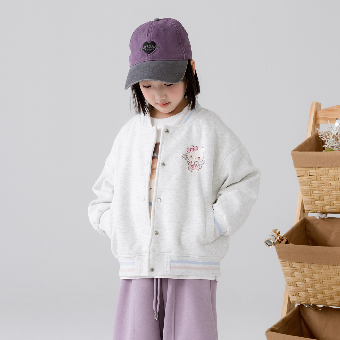 哈依鲁2026春秋季新款女童棒球服儿童中大童时尚纯棉开衫外套上衣,童装/婴儿装/亲子装,普通外套,淘宝优惠券,粉丝福利购,淘宝优惠卷