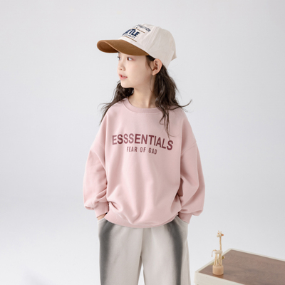 哈依鲁春秋季女童时尚宽松卫衣