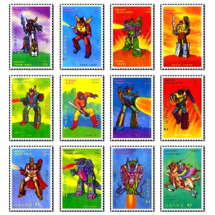 怀旧经典动画人物邮票课程表明信片纪念收藏卡片变形金刚克赛希瑞