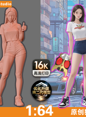 A46微缩模型:1/64比例小人偶 空我少女粉丝kuuga机车头盔树脂白模