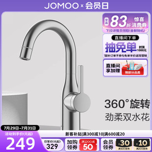 九牧洗脸盆卫生间水龙头冷热洗面盆龙头可旋转洗手盆台盆龙头家用