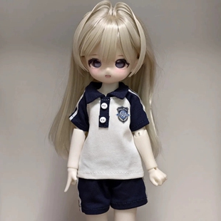 BJD六分体娃衣普六胖4普4大4可穿玩偶换装超萌可爱中式校园学院风