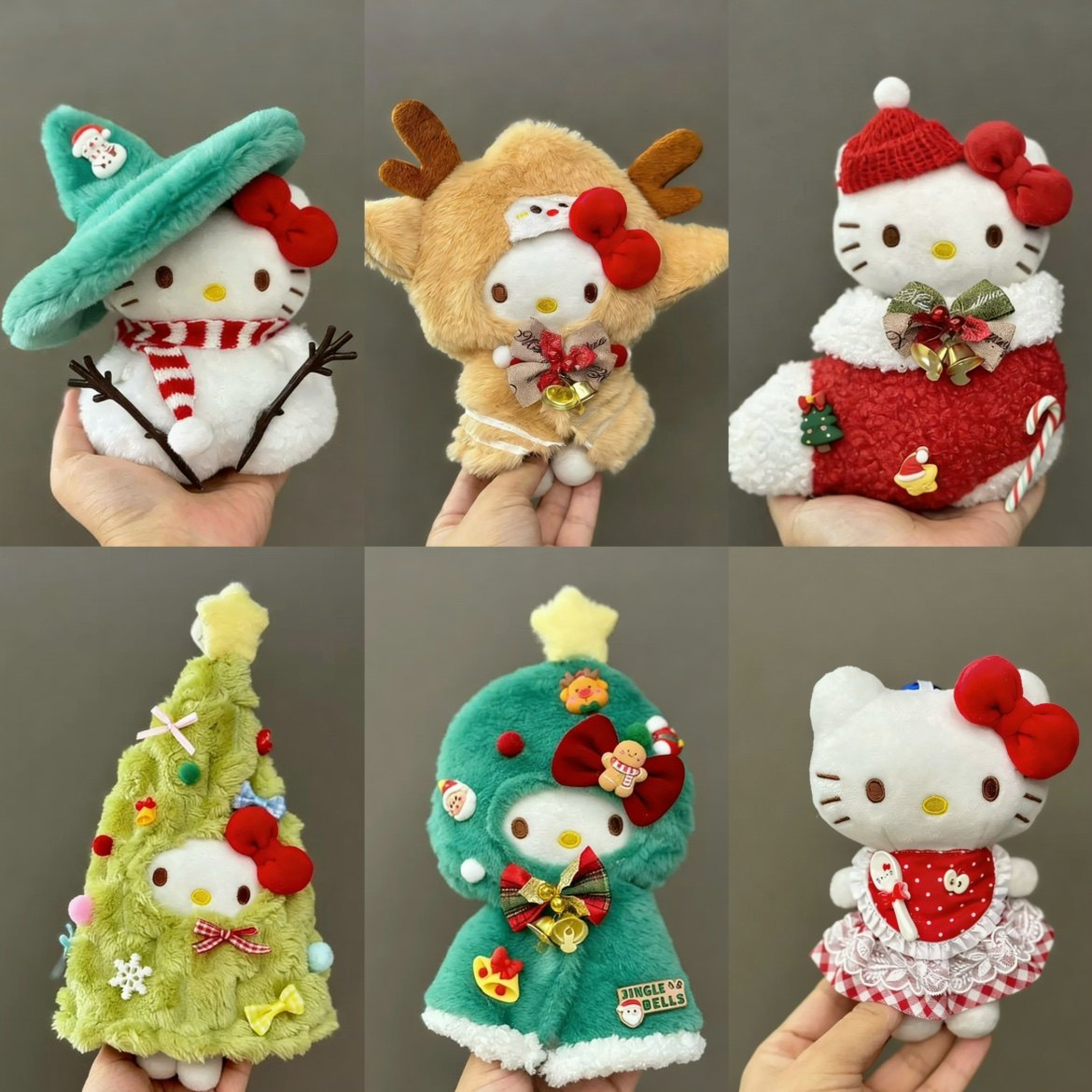 KT猫毛绒玩偶公仔衣服裙子圣诞图片