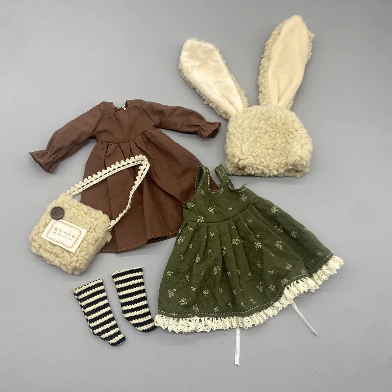 6分bjd娃衣小布森系兔耳头套赤木体GL体30cm娃娃玩偶公仔换装衣服,玩具/童车/益智/积木/模型,娃娃/配件/着替,淘宝优惠券,粉丝福利购,淘宝优惠卷