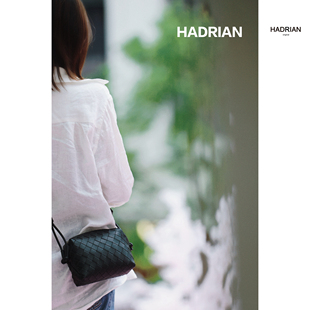 HADRIAN哈德良相机包原版羊皮纯手工编织斜挎手机包女包H24605