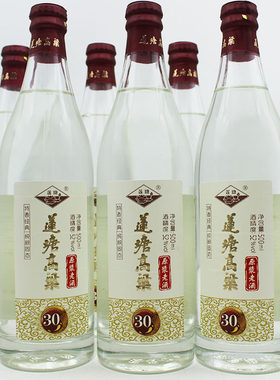 1箱6瓶莲塘高粱酒30版原浆老酒纯粮食白酒52度特香固态优级2023年
